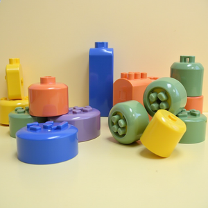 <span class=keywords><strong>OEM</strong></span> sản phẩm nhựa bộ phận xây dựng sáng tạo đồ chơi làm tròn cạnh và không độc hại tái chế HDPE trẻ em khối xây dựng - Product Image 4