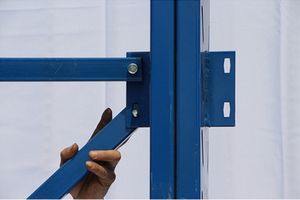 Sistemi di scaffalature industriali per carichi pesanti, scaffali a sbalzo per tubi, scaffalature per pallet, verniciate a polvere blu, usate per impilamento - Product Image 6