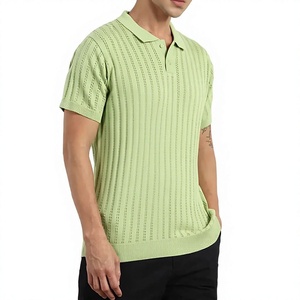 เสื้อโปโลแขนสั้นถักสำหรับผู้ชาย สีพื้น เรียบง่าย ติดกระดุมด้านหน้า ระบายอากาศได้ดี น้ำหนักเบา เหมาะสำหรับฤดูร้อน เสื้อกอล์ฟ โปโลสำหรับทุกเพศ - Product Image 6