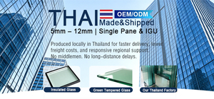 Fabriqué en Thaïlande, verre isolant, design moderne, Lowe pour les immeubles résidentiels de grande hauteur et les fenêtres anti-ouragan, sécurité renforcée, trempé - Product Image 6