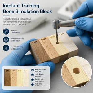 Modelo de Bloque de Hueso Simulado Dental de Resina y Madera para Práctica de Implantes, Enseñanza y Entrenamiento Anatómico para Estudiantes de Odontología - Product Image 6