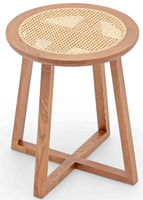 Table console moderne et créative en bois massif et verre, couleur naturelle, pour salon, chambre à coucher, meubles de maison