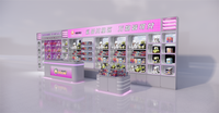 Étagère de présentation de jouets et comptoir de réception pour les magasins de machines à griffes d'arcade, distributeurs automatiques de jouets en capsule, machines à gacha