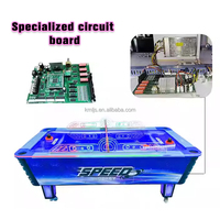 Grande table de hockey sur air, machine de jeu d'arcade à monnayeur avec interface en anglais, certifiée CE, puissance 200W, personnalisable