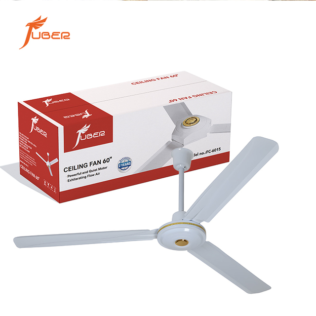 56 Inch Classic Ceiling Fan with AC Motor 3 Metal Blades Mechanical Control for Outdoor Hotel & Household Use