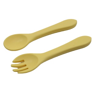 Offre Spéciale mignon Silicone enfants dîner alimentation couverts ensembles vaisselle ensemble avec bébé bavoir ventouse bol assiette tasses cuillères fourchettes pour Bab - Product Image 6