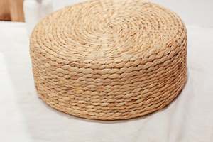 Barboteuse de coussin rond en forme de jacinthe, tissée à la main, coussin en eau naturelle - Product Image 6