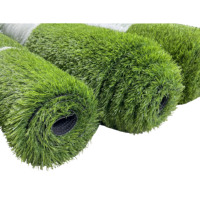 Gazon artificiel de qualité supérieure OEM ODM, tapis en rouleau antidérapant et résistant à l'usure, gazon synthétique d'extérieur pour jardin