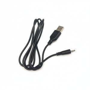 Cabo de Alimentação USB para <span class=keywords><strong>DC</strong></span> <span class=keywords><strong>3.5mm</strong></span>, Cabo de Carregamento 24AWG para Escova de Dentes Elétrica, Ventilador, Roteador (DYD-08, Preto/Branco) - Product Image 1