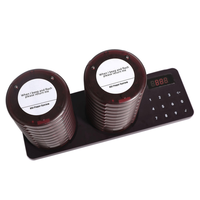 Système d'appel sans fil pour restaurant avec double base de charge, pagers de table pour cafés, pâtisseries, restaurants et cliniques