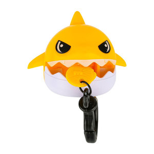 Porte-clés créatif en plastique en forme de requin mignon et amusant, mini dessin animé, avec cordon de serrage, idéal comme cadeau, vente chaude - Product Image 4