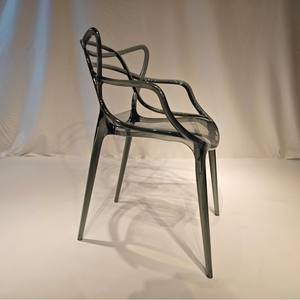 Ghế ăn lưng hình tai mèo bằng nhựa trong suốt Ghế bành giải trí hiện đại và đơn giản dành cho nhà hàng & tiệc chiêu đãi - Product Image 3