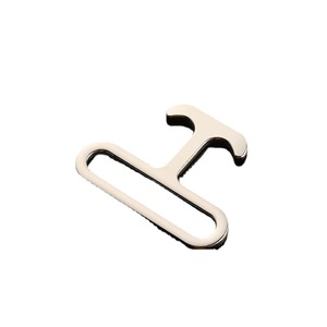 Hebilla Metálica Jiuyuan de Aleación Plateada, Accesorio Duradero para Bolsos y Ropa - Product Image 4