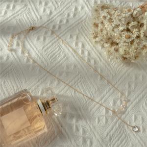 Collar de Perlas de Agua Dulce Naturales, Simple y Hermoso, con Cadena Clavicular Ajustable con Forma de Corazón de Durazno y Fritillaria Blanca, Inspirado en las Hadas - Product Image 2