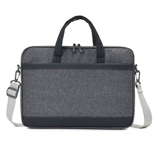 Sac pour ordinateur portable en polyester imperméable, sacoche d'affaires durable, grande capacité, sac bandoulière pour femme en cuir PU, sacoche d'affaires - Product Image 1