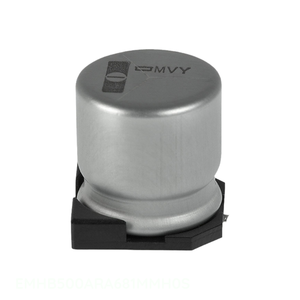 ตัวเก็บประจุแบบติดบนพื้นผิว 680 ไมโครฟารัด EMHB500ARA681MMH0S CAP ALUM 680UF 20% 50V SMD จากผู้ผลิต - Product Image 1