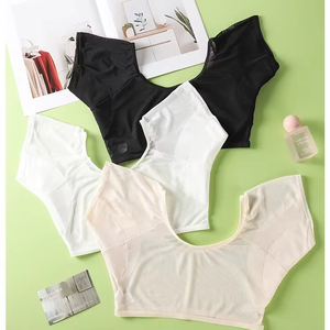 Débardeur anti-transpiration pour femme avec coussinets absorbants réutilisables en maille respirante, pour prévenir les taches de sueur sous les aisselles - Product Image 3