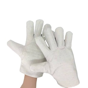 ถุงมือผ้าใบกันกระแทก QL สีขาว ไซส์เดียว ซับในผ้าฝ้าย สำหรับงานโรงงาน ป้องกันการสึกหรอ ทนทานต่อการใช้งาน - Product Image 2