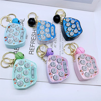 Mini Hamster Jeu De Mémoire Jouet Porte-clés Led Électronique Hamster Bouton Machine De Jeu Drôle Coloré Whack Une Taupe Porte-clés Jouet