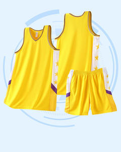 <span class=keywords><strong>Traje</strong></span> de baloncesto personalizado para adultos y niños, absorbente de sudor, transpirable, de secado rápido, sin mangas, para entrenamiento y competición. - Product Image 1