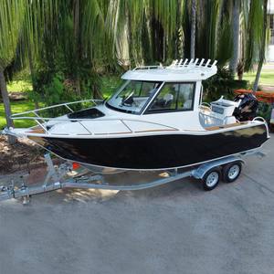 Bateaux de pêche en aluminium Sea King 625 Profisher 20 pieds, console de vitesse, cabine, coque en V, à vendre - Product Image 1