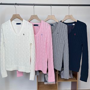 Maglione di Alta Qualità in Puro <span class=keywords><strong>Cotone</strong></span> con Scollo a V, Stile Coreano con Ricami e Maniche Lunghe per <span class=keywords><strong>Donna</strong></span>, Primavera e Autunno - Product Image 2