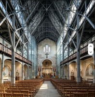 Bâtiment de culte préfabriqué en acier au design moderne, hall de culte préconstruit, architecture religieuse préfabriquée, plan personnalisé OEM