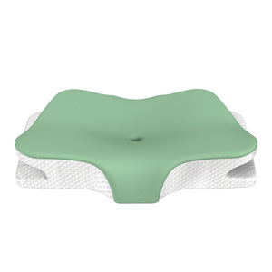 Oreiller en mousse à mémoire de forme en forme de papillon, couleur unie, à récupération lente pour un sommeil sain - Product Image 2