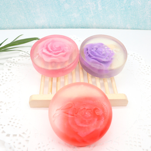 Organic Exfoliating Moisturizing Brightening Skin Face Bath Rose Flower Handmade Soap