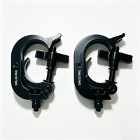 Pince de fixation robuste pour treillis d'éclairage de scène 300 kg, compatible 45-60 mm (1,77-2,36 pouces), pour éclairages DJ et présentoirs professionnels
