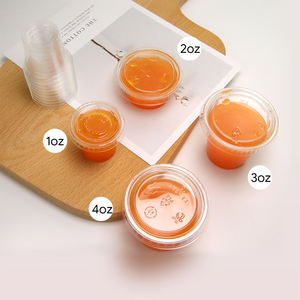 Taza de salsa biodegradable redonda 2oz taza de salsa PLA contenedor de condimentos de plástico para comida para llevar - Product Image 4