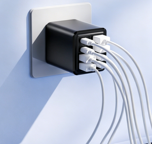 เครื่องชาร์จ GaN 10W 8 พอร์ต 4 USB-A 4 USB-C ชาร์จเร็วแบบ USB อะแดปเตอร์ติดผนังสำหรับโทรศัพท์ - Product Image 3