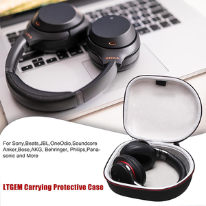 Étui rigide en EVA pour casque supra-auriculaire, antichoc et étanche, pour le rangement des câbles de casques sans fil à réduction de bruit, idéal pour les voyages et le transport quotidien - Product Image 3
