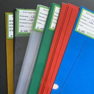 Feuilles de <span class=keywords><strong>PVC</strong></span> transparentes de couleur personnalisée pour l'emballage publicitaire, résistantes aux UV, imperméables, feuilles rigides en <span class=keywords><strong>PVC</strong></span> brillant - Product Image 4