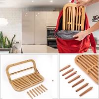 Égouttoir à vaisselle moderne en bambou pour la maison et la cuisine, support de rangement pour bols, tasses et assiettes