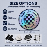 Patch en silicone thermocollant pour vêtements, pour la personnalisation des manches, la marquage des bras, les badges, destiné aux acheteurs professionnels, aux maillots, aux équipes, aux ateliers et aux commandes de clubs