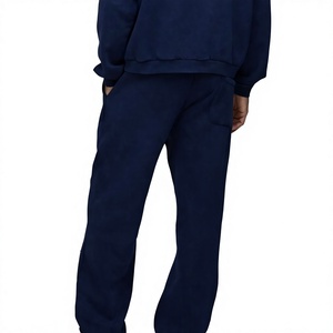 2026 WholesaleOEM Custom Logo Unisex Heavyweight 100% Cotton Hooded Tracksuit Loose Fit Jogger <b>Sets</b> Manufacturer - Product Image 5