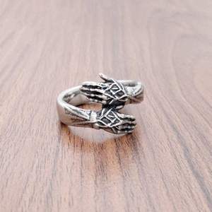 Moda takı yüzük söz düğün Band el tarzı Hug Embrace paslanmaz çelik yüzük erkekler için yıldönümü hediyesi boyutu 7-13 - Product Image 4