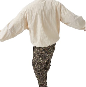 Hot Sale Blank Oversized <strong>Sweatshirt</strong> Nylon Waterproof <strong>Ribbed</strong> V <strong>Neck</strong> Pullover <strong>Sweatshirt</strong> Men - Product Image 3