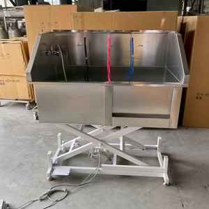 <span class=keywords><strong>Pet</strong></span> Clinic Supply Tier Edelstahl Electric Lift <span class=keywords><strong>Pet</strong></span> Bathing Pool - Product Image 2