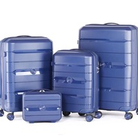 Offre Spéciale – Ensemble de 3 Valises Légères en PP Imperméable avec Roues Universelles en Polyester, Logo Personnalisable, Unisexe, pour Voyages d'Affaires
