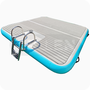 Plate-forme gonflable solide avec échelle <span class=keywords><strong>en</strong></span> acier inoxydable quai flottant gonflable de taille personnalisée pour les <span class=keywords><strong>vacances</strong></span> <span class=keywords><strong>en</strong></span> <span class=keywords><strong>famille</strong></span> de yoga - Product Image 2