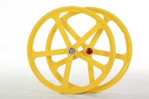 <span class=keywords><strong>Roue</strong></span> de vélo en alliage de magnésium léger à 5 branches avec frein à <span class=keywords><strong>disque</strong></span> fileté - Product Image 3