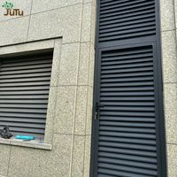 Volets de plantation réglables en aluminium pour extérieur, panneaux ouvrants à lamelles en alliage pour le contrôle solaire des fenêtres de villas et maisons