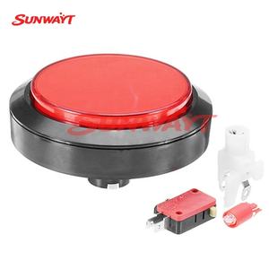 Botón Pulsador Redondo Grande de 100 mm con Cubierta Plana y LED para Máquinas de Juegos Arcade - Product Image 5