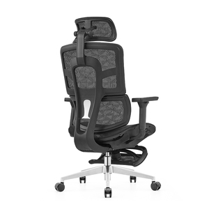 Pro Ergonomic Nylon Full Mesh Fabric Executive <b>Office</b> <b>Chair</b> Swivel Modern Racing Style <b>Gaming</b> <b>Chair</b> with Footrest - Product Image 3