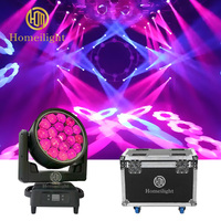 Luces de Escenario con Cabezal Móvil LED Bee Eye de 19 Piezas * 40 W, Resistentes al Agua IP65, para Eventos al Aire Libre, Conciertos, Discotecas, Bares, Bodas, Espectáculos