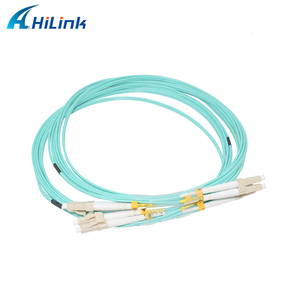 Cable de conexión de <span class=keywords><strong>fibra</strong></span> óptica Hilink LC/conector UPC <span class=keywords><strong>OM4</strong></span> <span class=keywords><strong>fibra</strong></span> dúplex multimodo 3,0mm LSZH 15M-20m - Product Image 2
