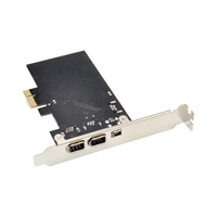 Carte de capture PCI Express X1 VT6308P IEEE1394A 2+1 FireWire, Ethernet LAN 10/100/1000 Mbps