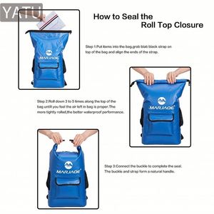 20L 방수 PVC 백팩 (야외 활동, 카약, 카누, 보트, 하이킹, 캠핑, PVC 아웃도어 스포츠용) - Product Image 3
